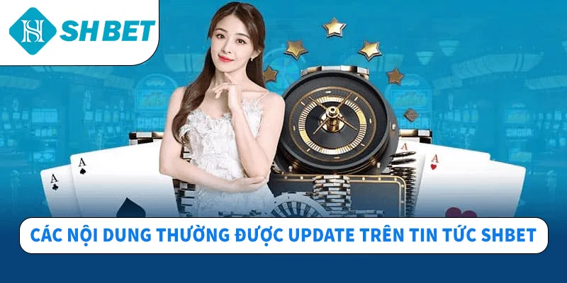 Các nội dung thường được update trên tin tức SHBET